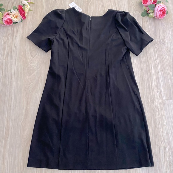 NWT Laura Petites Black Dress w/ Elbow Sleeves - Picture 3 of 10